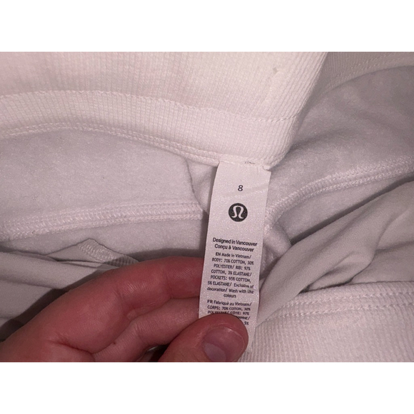 White Scuba LuluLemon Shorts - Picture 3 of 3